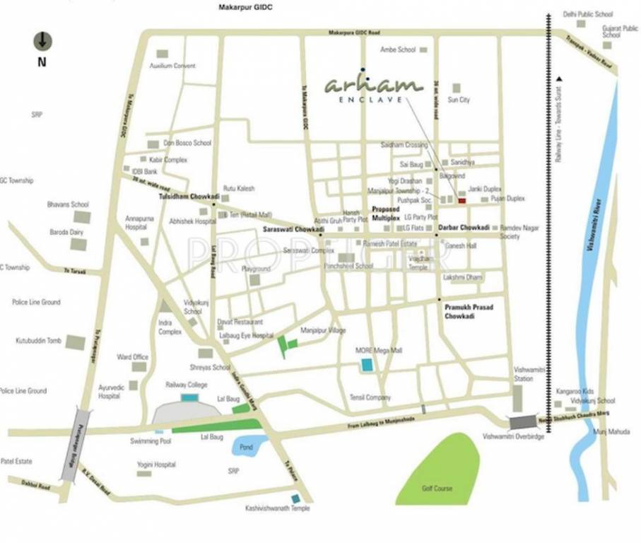 Othello Group Arham Enclave Location Plan