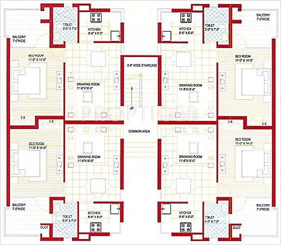 Images for Cluster Plan of Bajwa Paradise Apartments
