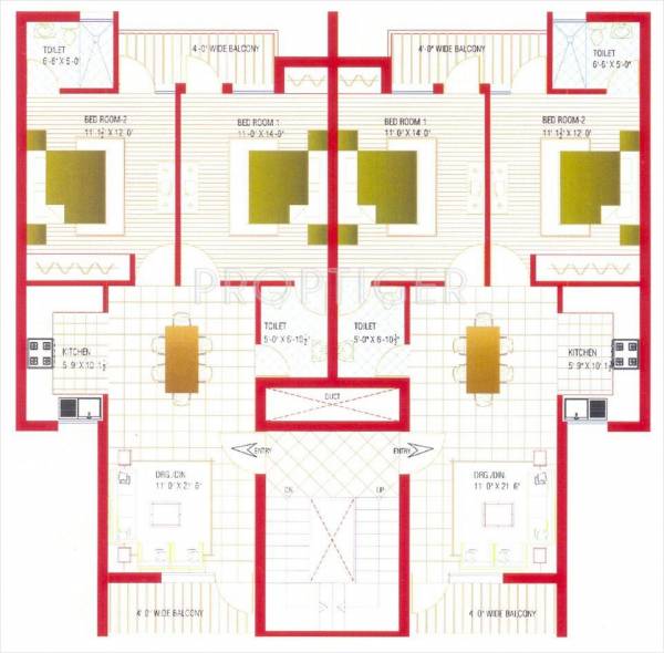 Images for Cluster Plan of Bajwa Paradise Apartments