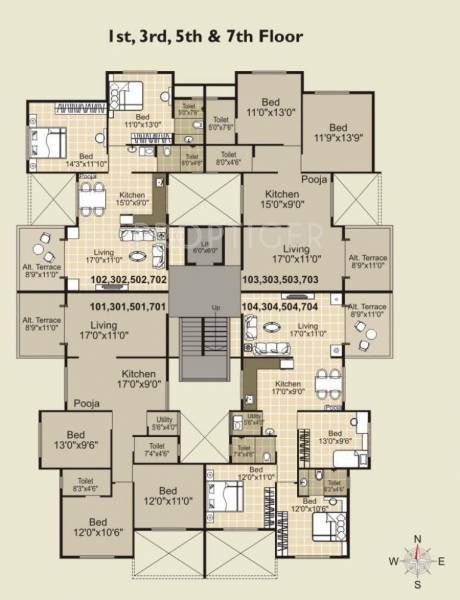 Images for Cluster Plan of Ravi Amrapali Towers
