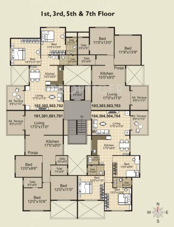 Images for Cluster Plan of Ravi Amrapali Towers