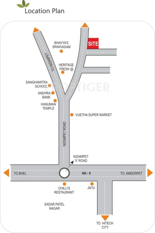  heights Images for Location Plan of Prime Heights