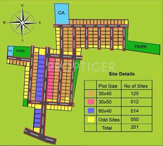 Images for Layout Plan of Garudadri Palm Island