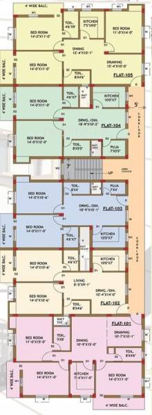 Images for Cluster Plan of Ansu Binodini Complex
