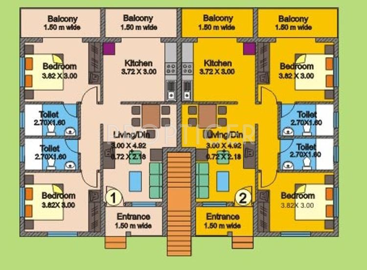 Aquarius Kda Developers Four Seasons Phase II Cluster Plan Ground Floor