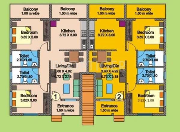 Cluster Plan Ground Floor Aquarius Kda Developers Four Seasons Phase II Cluster Plan Ground Floor