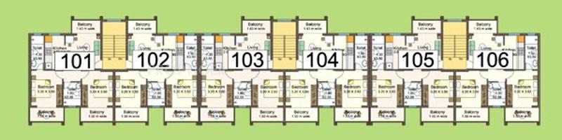 Aquarius Kda Developers Four Seasons Phase III Cluster Plan 1st Floor