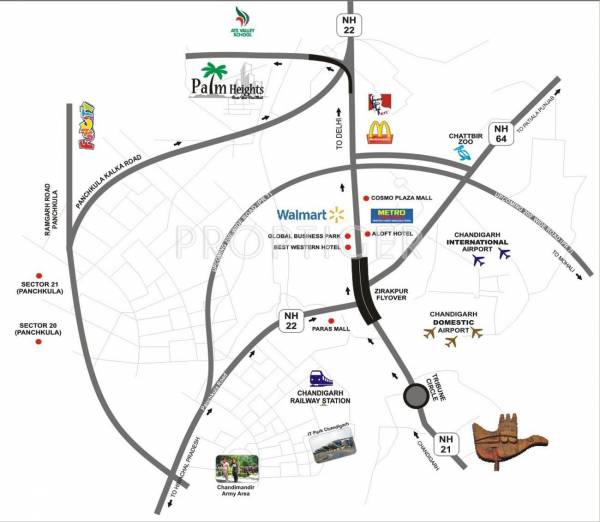 Images for Location Plan of Palm Heights Private Limited Heights