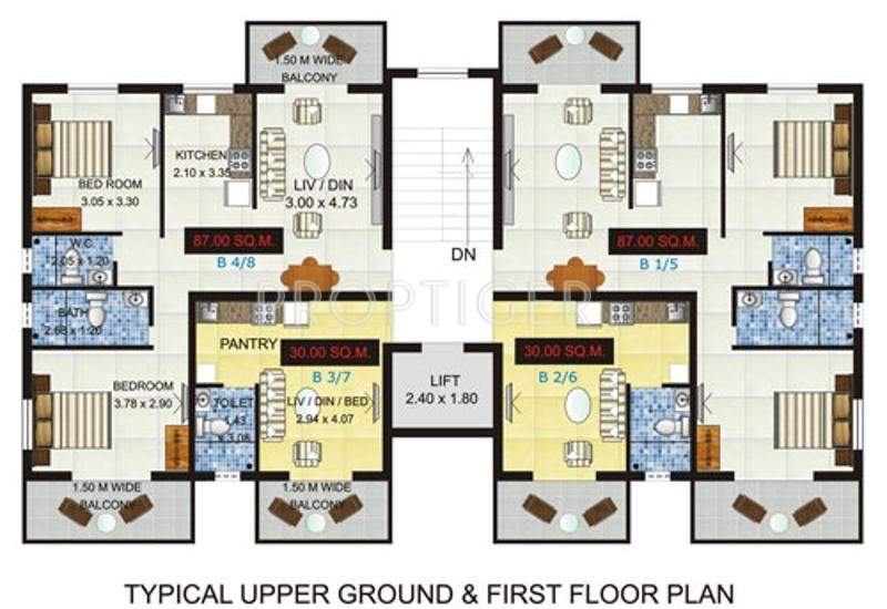 Images for Cluster Plan of B and F Ivy Retreat