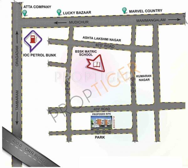 Images for Location Plan of Madras Housing Blossoms