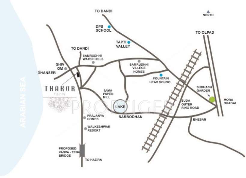 shiv shakti developers thakor farm Location Plan