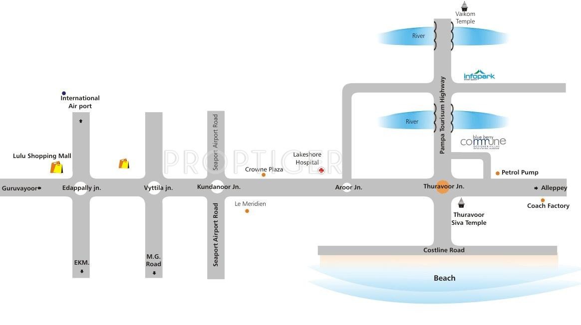 Shwas Homes Blue Berry Location Plan