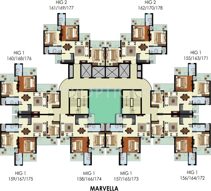 Images for Cluster Plan of Mahagun Marvella