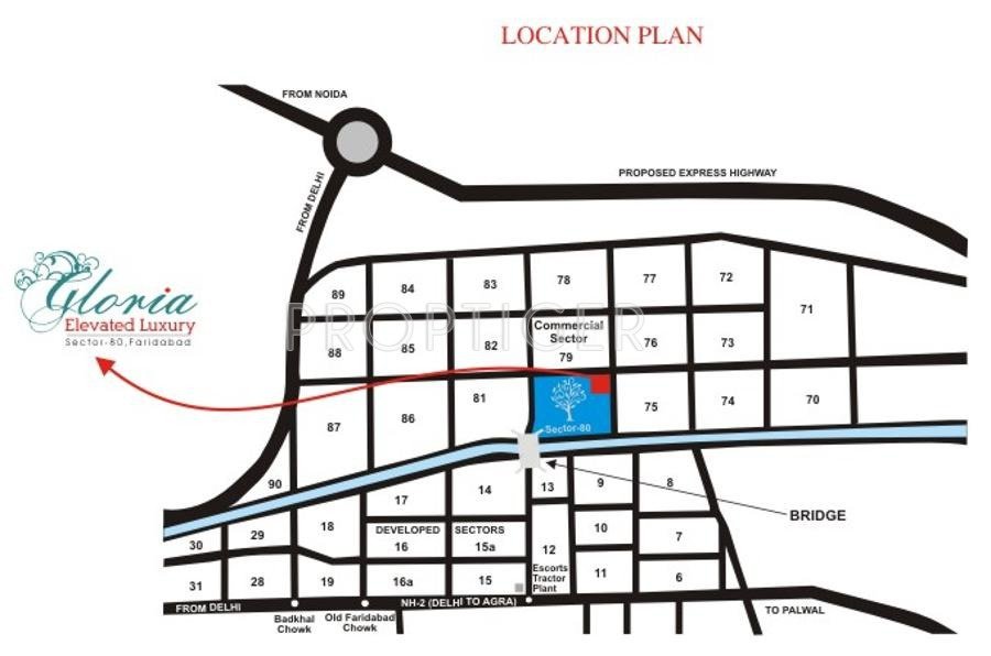 Images for Location Plan of Dhingra Gloria Elevated Living