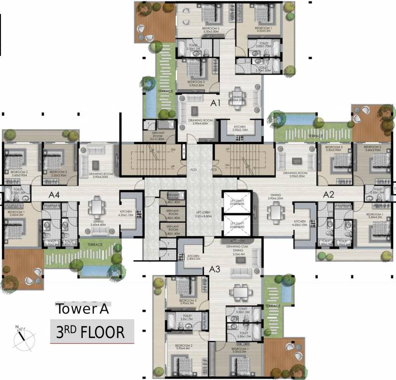 Images for Cluster Plan of Vedic Terrace Heights