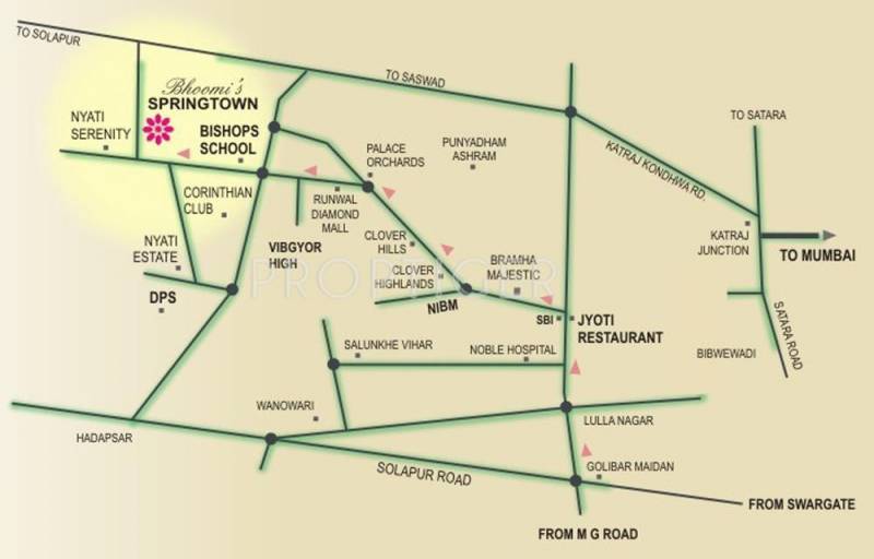 Venkatesh Bhoomi Constructions Spring Town Villa Location Plan