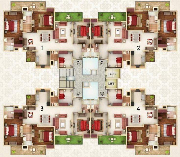 Images for Cluster Plan of Universal The Taj Towers