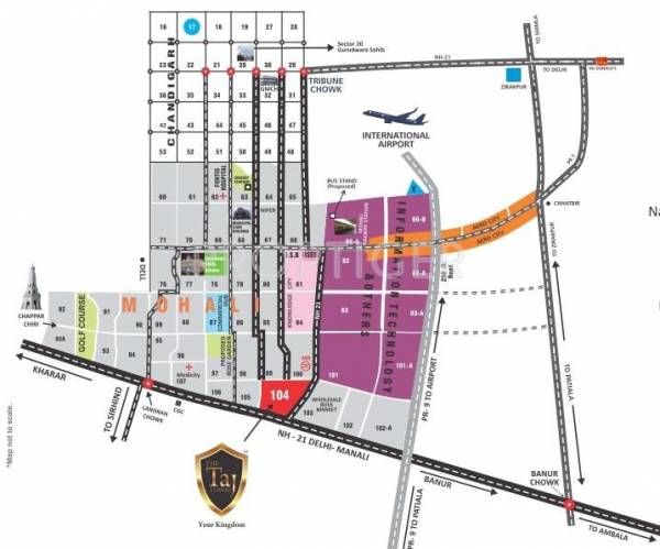 Images for Location Plan of Universal The Taj Towers Images for Location Plan of Universal The Taj Towers
