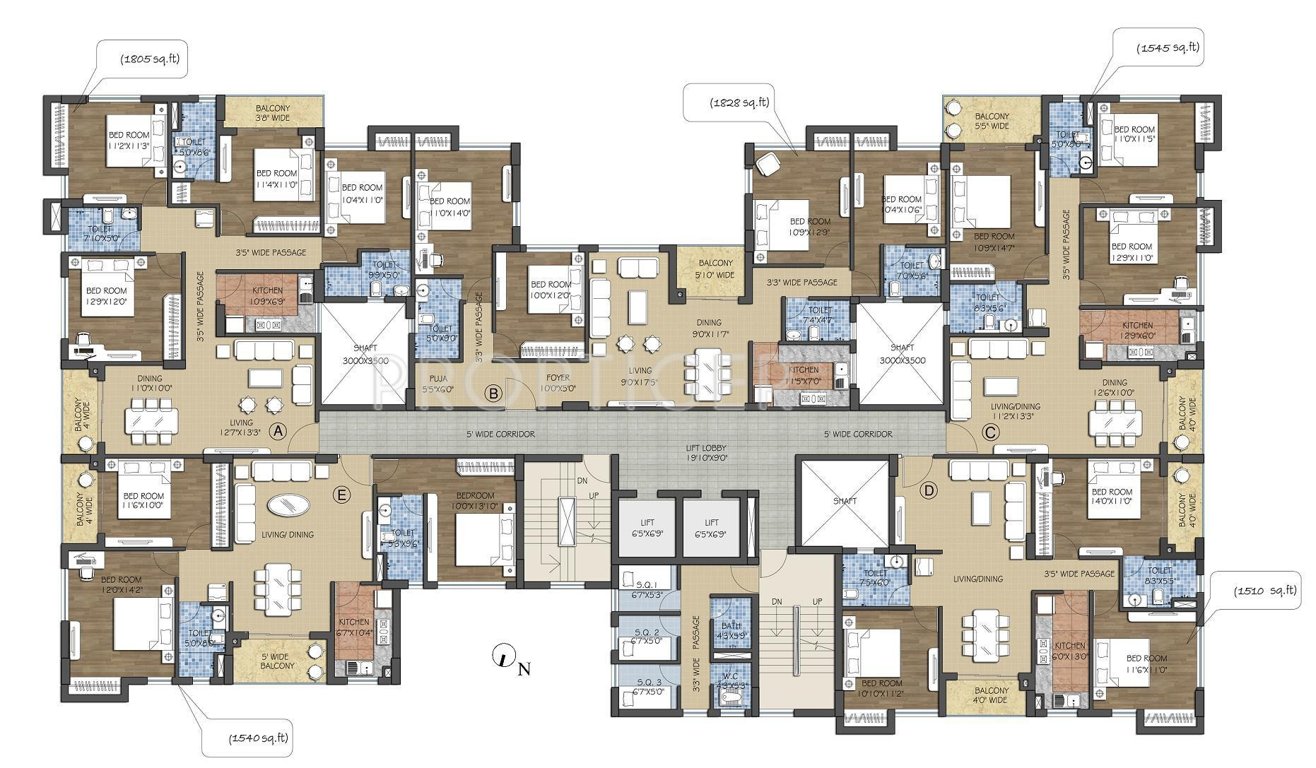Images for Cluster Plan of Vinayak Blossom County