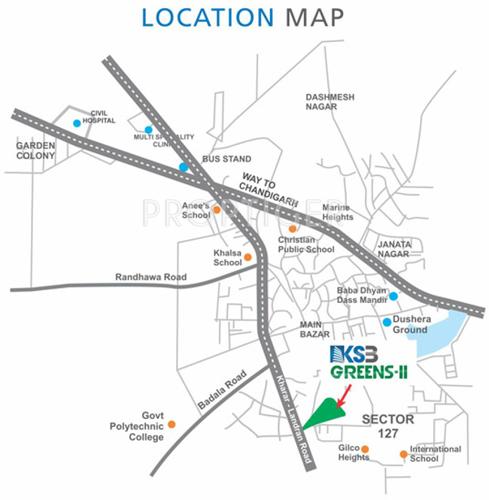  greens-ii Images for Location Plan of Soni Greens II