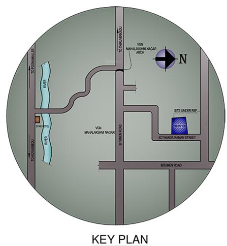  rakshita Images for Location Plan of Aavaasa Builders Rakshita