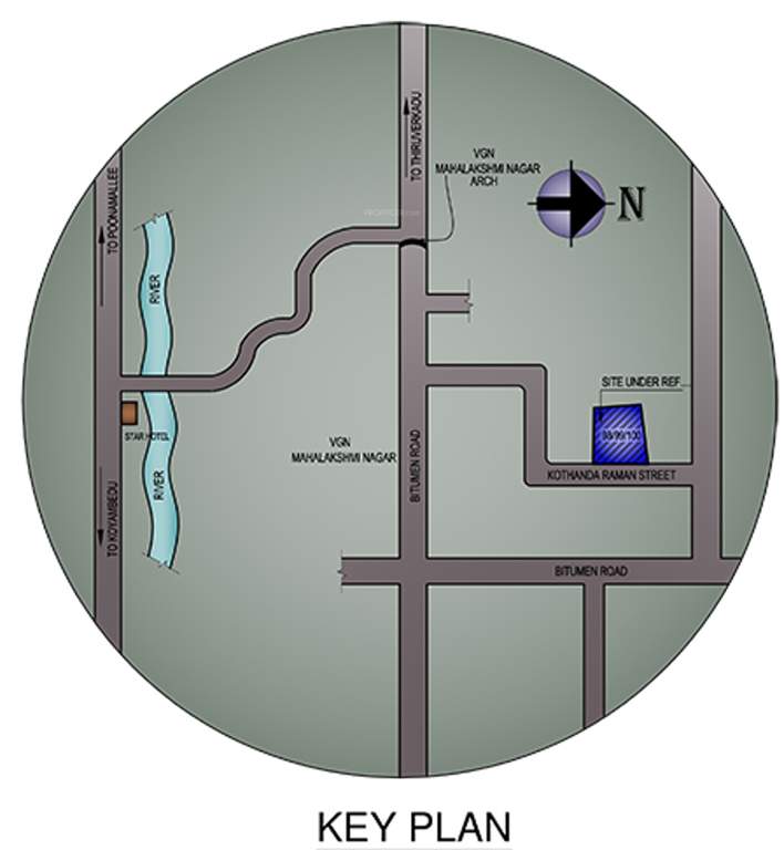  rakshita Images for Location Plan of Aavaasa Builders Rakshita