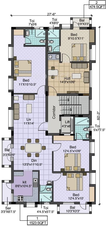Images for Cluster Plan of Acchyuthan Sri Koormam