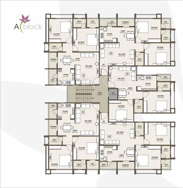  residency Block A Cluster Plan