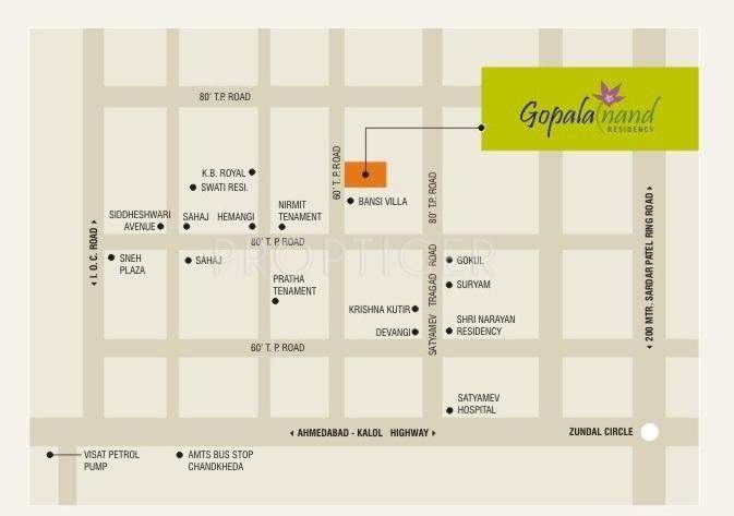  residency Images for Location Plan of Gopalanand Developers Residency