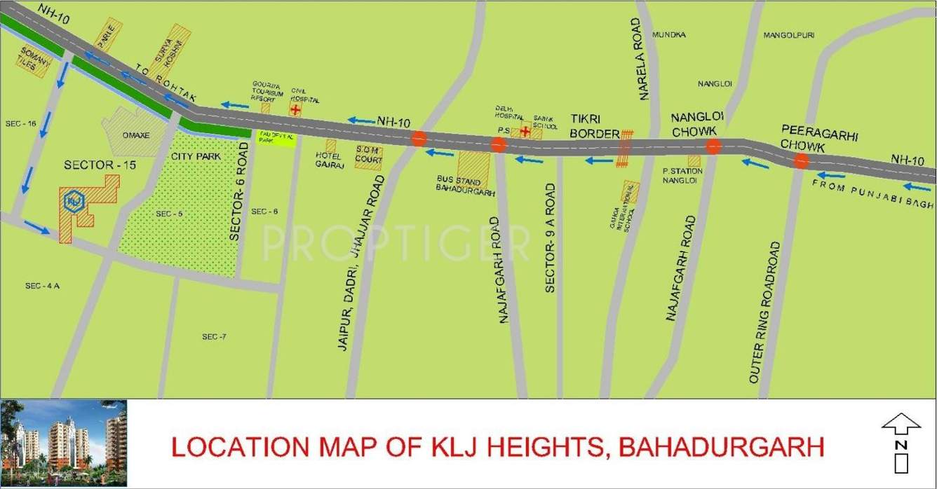  heights Images for Location Plan of KLJ Heights