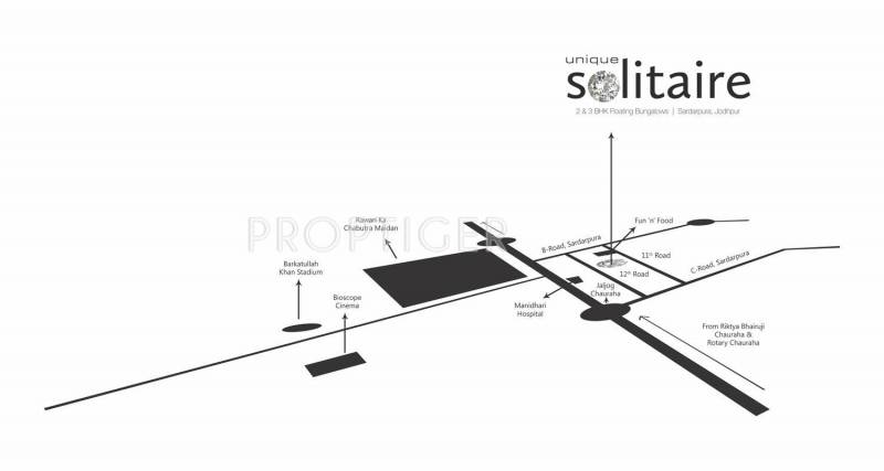  solitaire Images for Location Plan of Unique Builder Solitaire