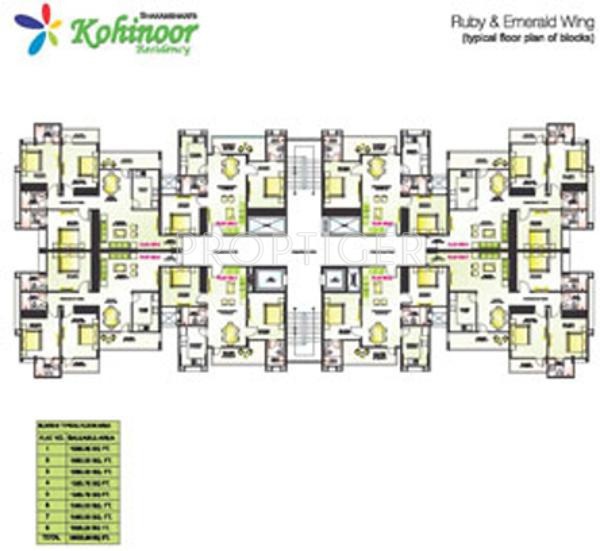 Images for Cluster Plan of Shree Shakambhari Developers Pvt Ltd Kohinoor Residency