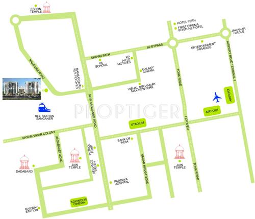  kohinoor-residency Images for Location Plan of Shree Shakambhari Developers Pvt Ltd Kohinoor Residency