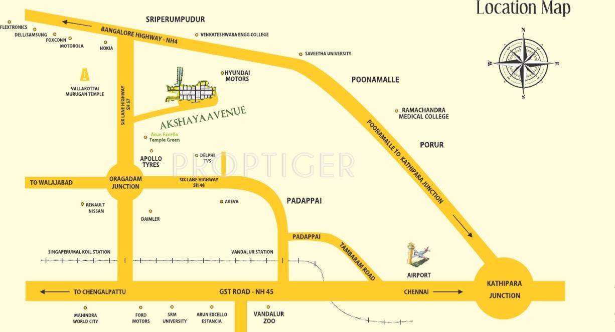 Images for Location Plan of Vishwak Akshaya Avenue