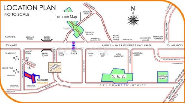 Bahubali Developers Residency II Location Plan