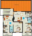 Anandam Foundations Platinum Block-B 2nd Floor Cluster Plan