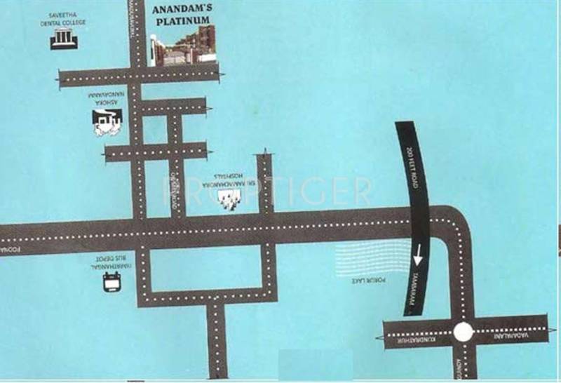 Anandam Foundations Platinum Location Plan