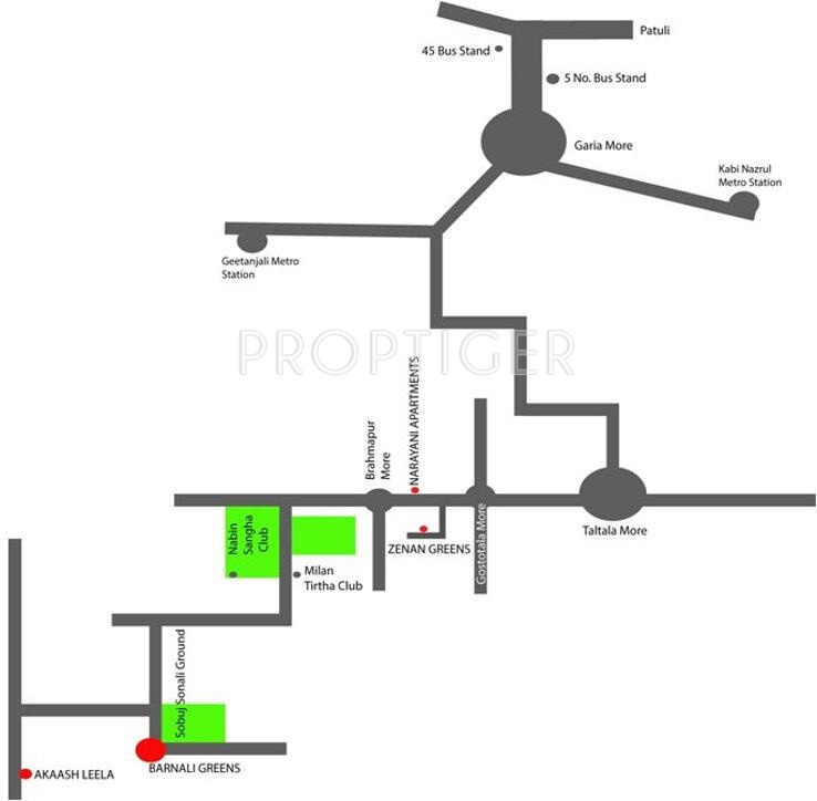 Images for Location Plan of Concrete Greens Infrastructure Barnali Greens