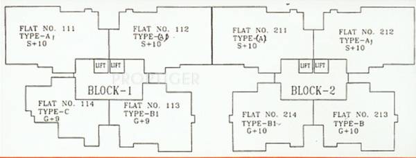Images for Cluster Plan of Flat Owners Association Media Majestic Tower