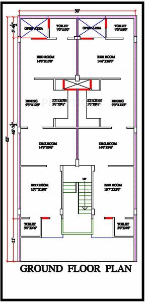 Bahubali Developers Residency IV Ground Floor Cluster Plan