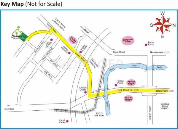 Bahubali Developers Jai Sagar Enclave Location Plan