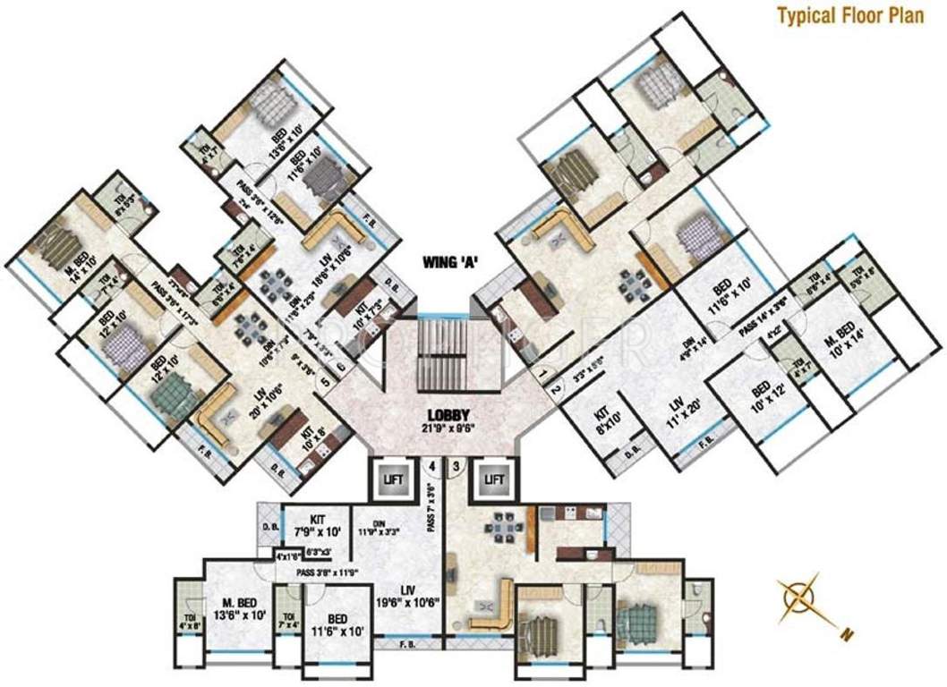Images for Cluster Plan of Neha Group Heena Gaurav Jewels