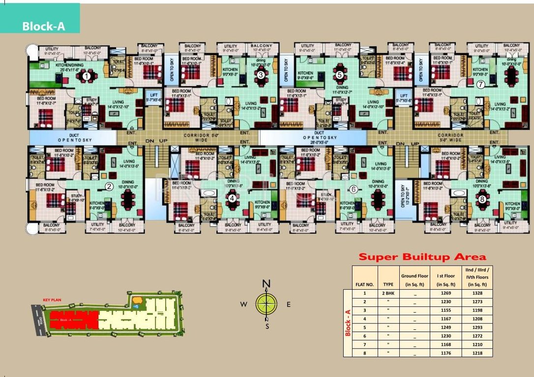 SLS Developers Silver Oak Block A Typical Cluster Plan