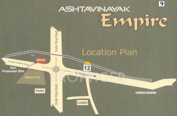 Images for Location Plan of Ashtavinayak Planners Estate Jamtha