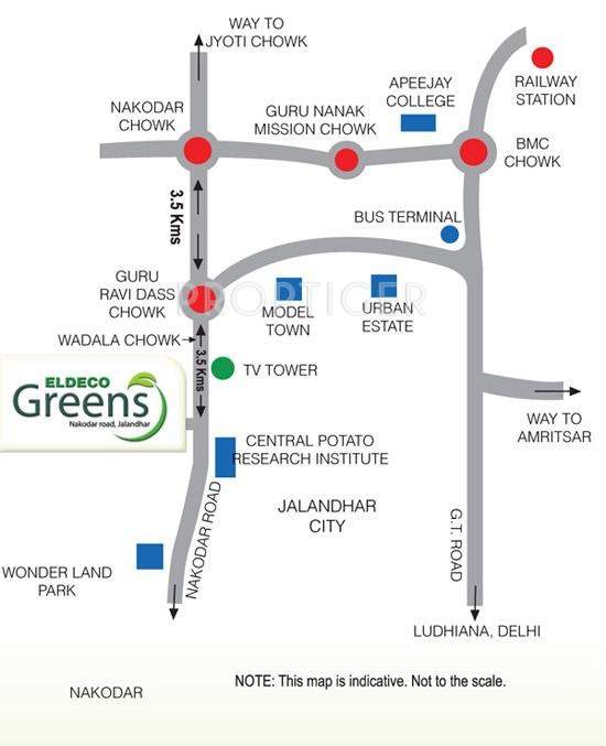 greens Images for Location Plan of Eldeco Greens