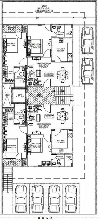 Parwani Buildcon Pvt Ltd Om Residency Ground Floor Cluster Plan