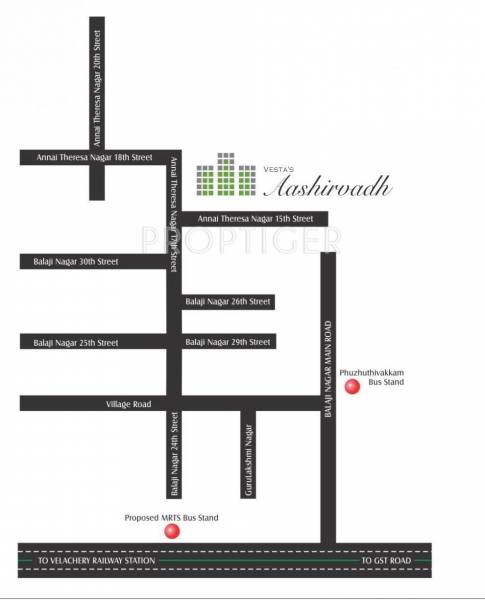 Images for Location Plan of Vesta Builders Aashirvadh
