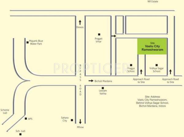 Vastu Group Rameshwaram City Villa Location Plan