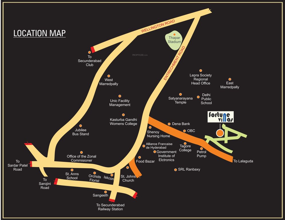 Images for Location Plan of DSL Infrastructure And Space Developers Fortune Villas