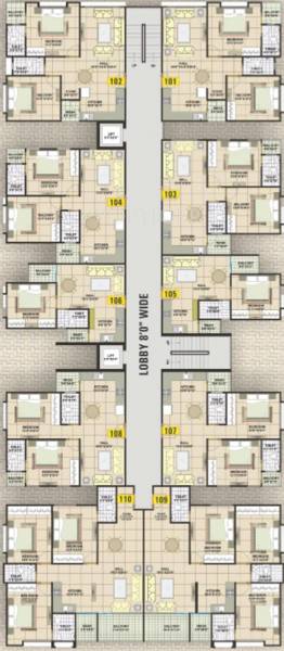 Images for Cluster Plan of Vastu Platinum Paradise Tower